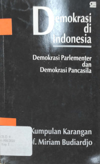 Image of Demokrasi di Indonesia : demokrasi parlementer dan demokrasi Pancasila